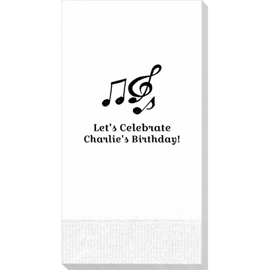 Music Notes Guest Towels